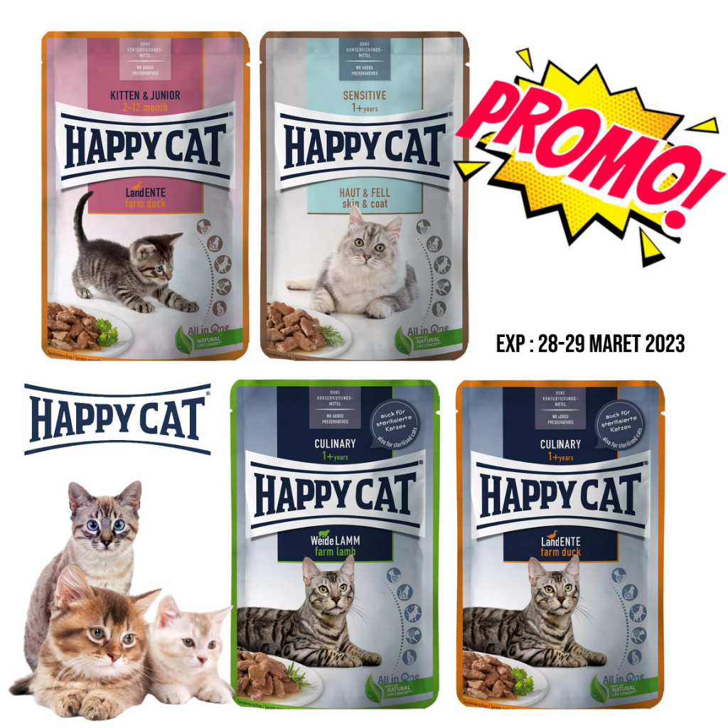 PROMO EXP !! Happy Cat Pouch 85gr