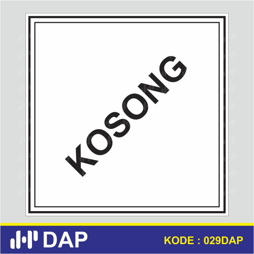

029 - STICKER LABEL KOSONG - LIMBAH B3 - VYNIL - TERBAIK