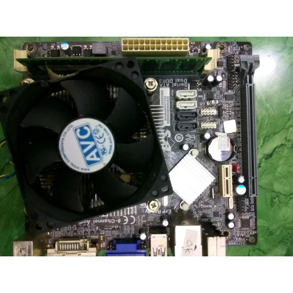 Paket Mainboard PC Komputer H81 Socket 1150 - Processor core i5 4590 hasswell fan processor dan memo