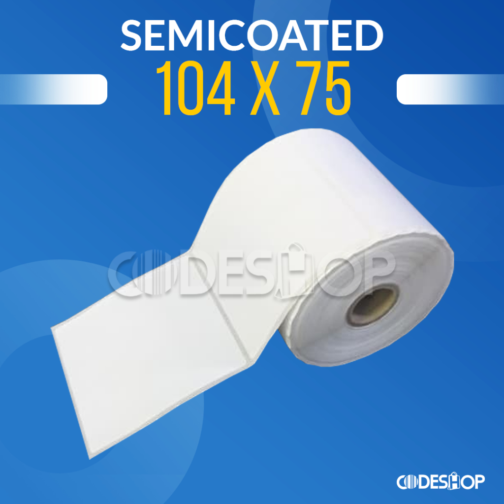 Label Semicoated 104 x 75 ( 1 Line ) 700 - 104x75 mm