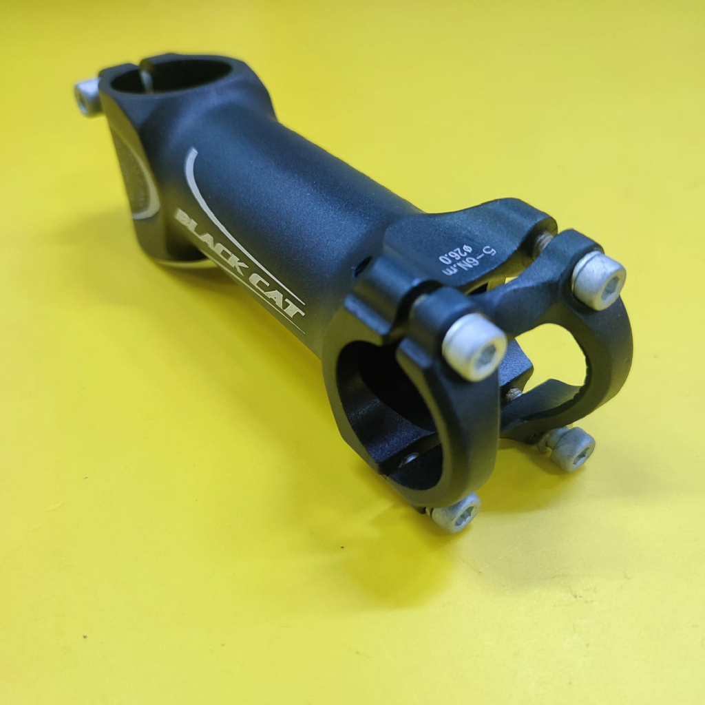 stem black cat stem sepeda 25.4 100mm black original stem mtb roadbike hybrid citybike