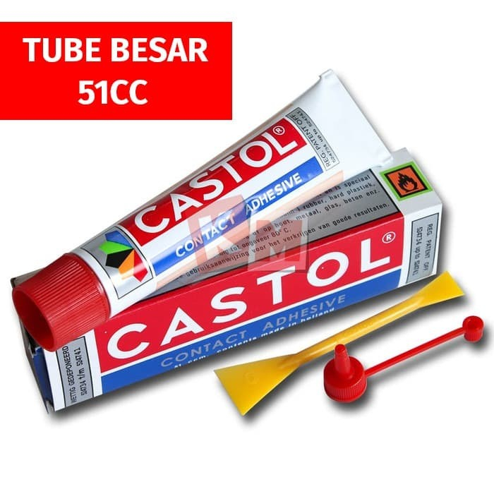 

Lem Castol Contact Adhesive Tube Besar 51cc / Lem Kuning Serba Guna