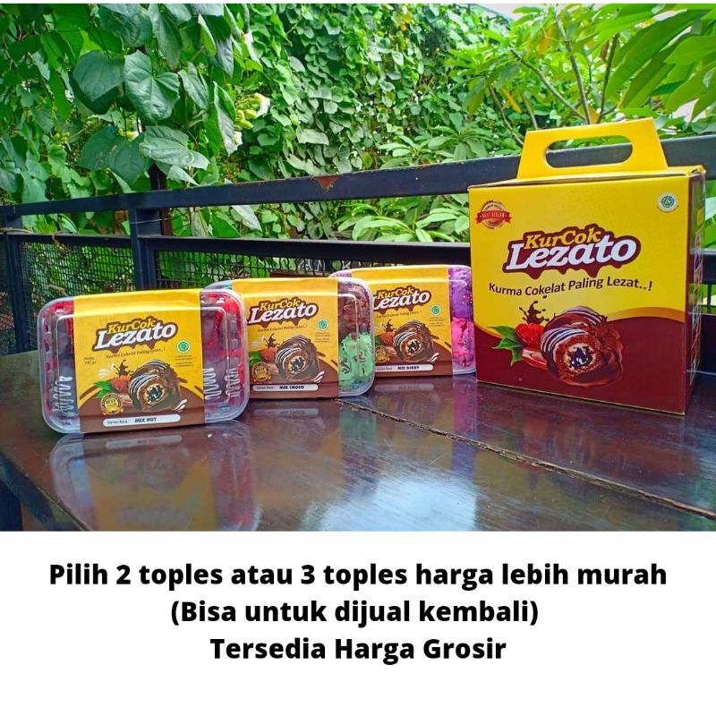 

Kurma Cokelat Lezato / Kurcok Lezato /Harga Reseller pilih 3 toples