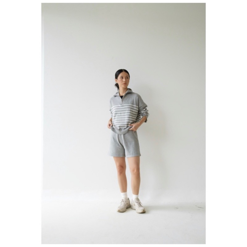 dear solange edith knit set (grey) sweater / atasan free size