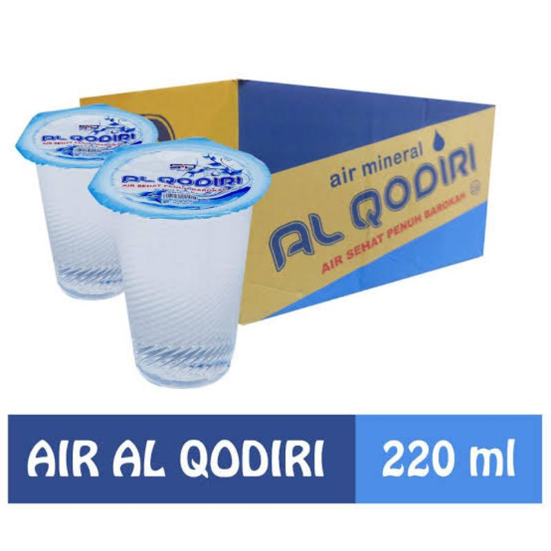 

Air Mineral Al Qodiri Gelas 220 ml 1 Dus Isi 48 Pcs