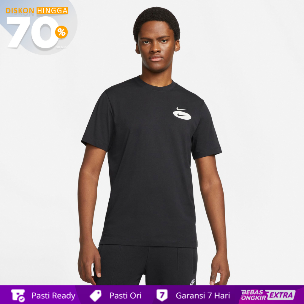 Kaos Nike Original Pria Sportswear Core Essential+ - Hitam