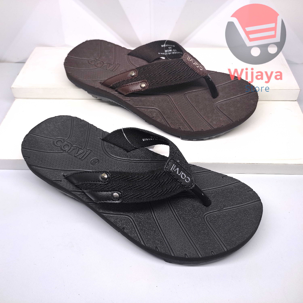 Sandal Pria Carvil Original Sendal Jepit Cowok Laki-Laki Desain Modern dan Berkualitas Tetap yang Terbaik ALESSIO ANZIO ADDIANT GATHARA BELASCO