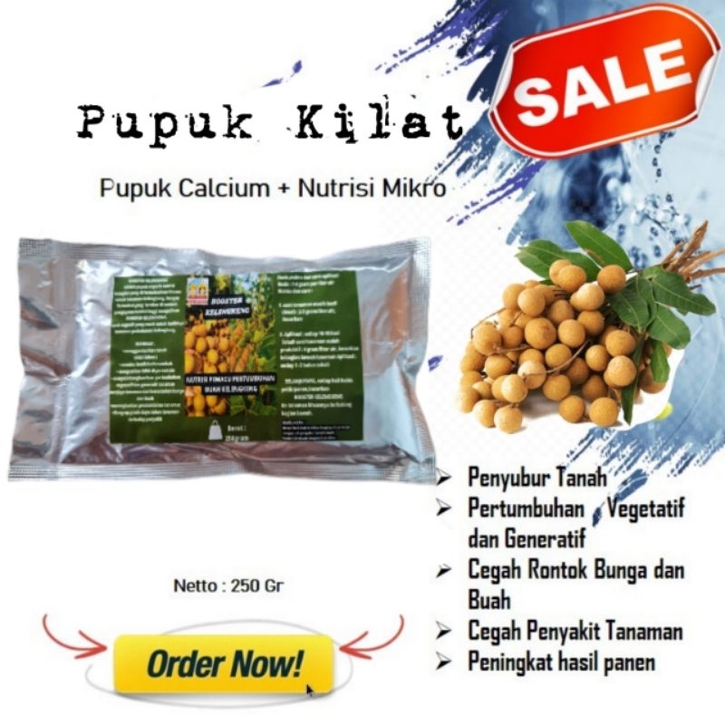 Pupuk Booster Organik Pelebat Buah Kelengkeng Dan Perangsang Agar Cepat Berbuah