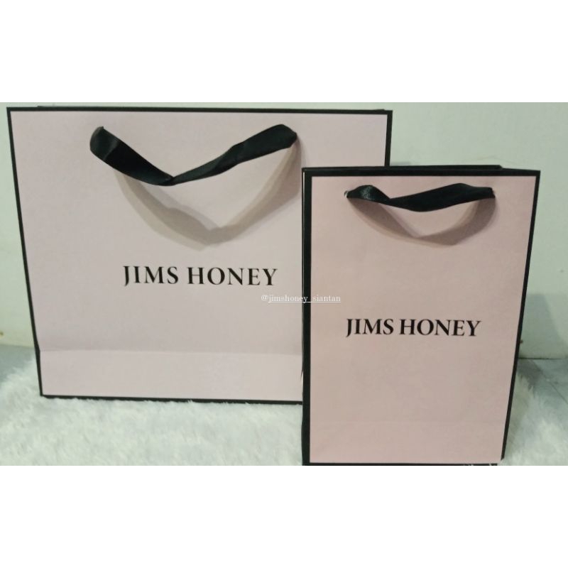 

Paper bag pink Jims Honey