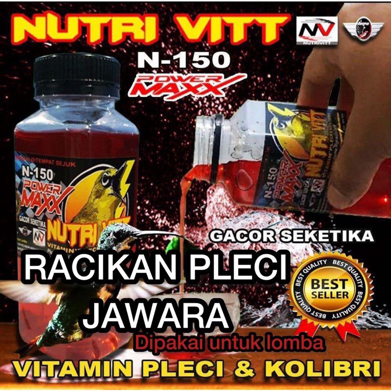 Nutri Vit Pleci N 150 Penggacor Vitamin Penggacor Doping Pleci Buka Paruh