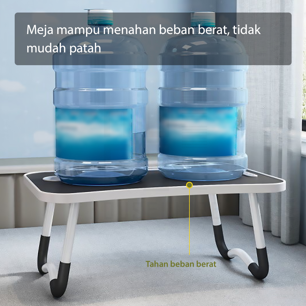 Meja Belajar Anak Portable dengan Handle / Meja Lipat Laptop Serbaguna Anti Air HUGO