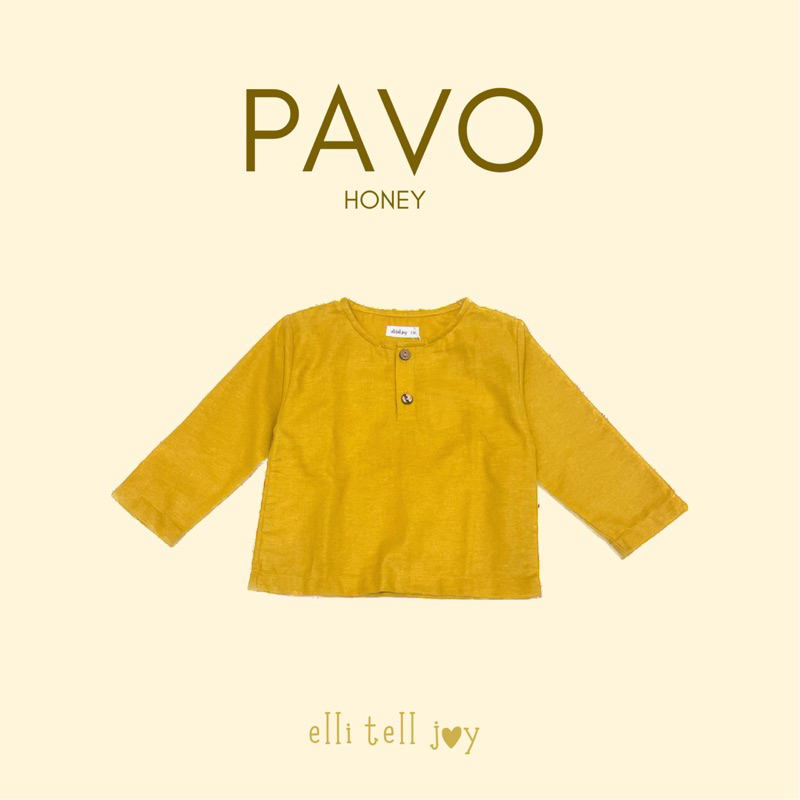 ELLITELLJOY - PAVO LONG SHIRT - Kemeja Anak Lengan Panjang - Baju Anak Lengan Panjang - Baju Anak Laki-Laki Usia 1 - 6 Tahun