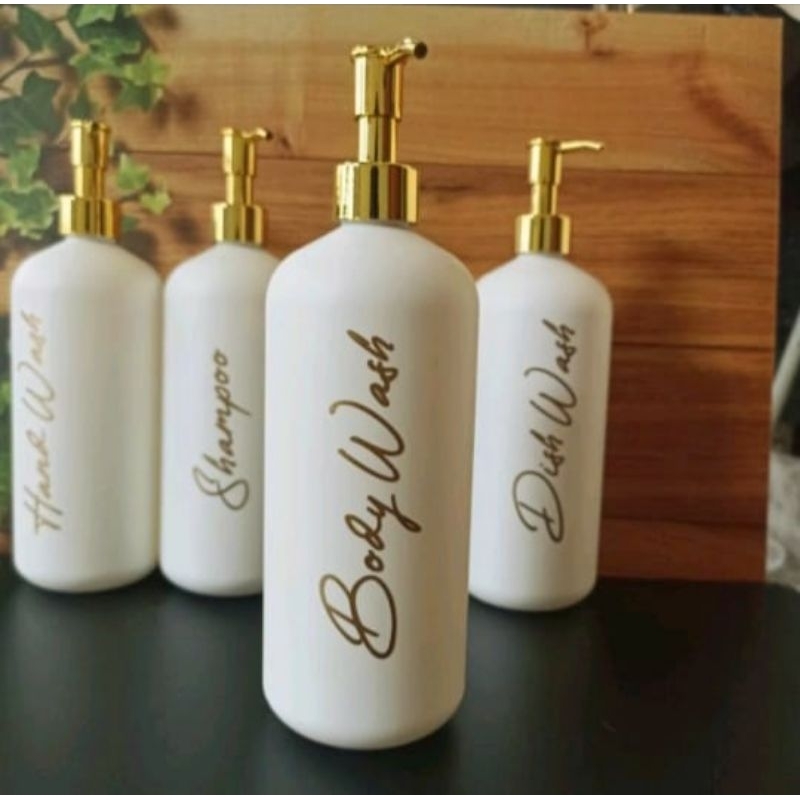 BOTOL DOFF N24 500ML GOLD LUXURY AESTHETIC BOTTLE MINIMALIST REFILL 500