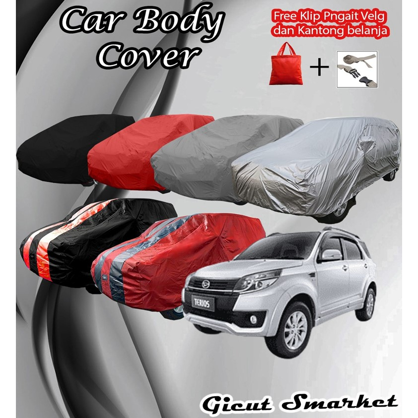 selimut sarung cover body mobil terios rush lama free pengikat ban