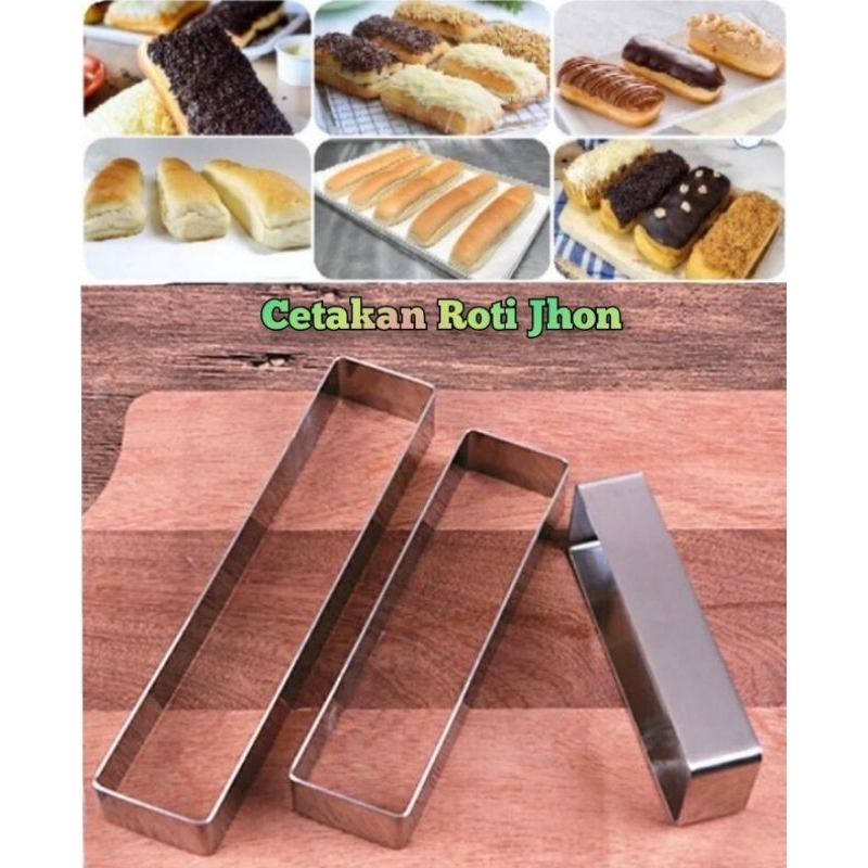 Loyang Cetakan Roti jhon / Cetakan Roti long jhon / Roti panjang / Cetakan Roti Baguette