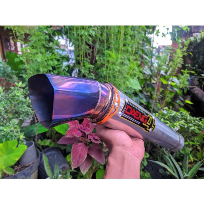 Knalpot daeng4 ujung blue slincer knalpot daeng4 pucuk blu