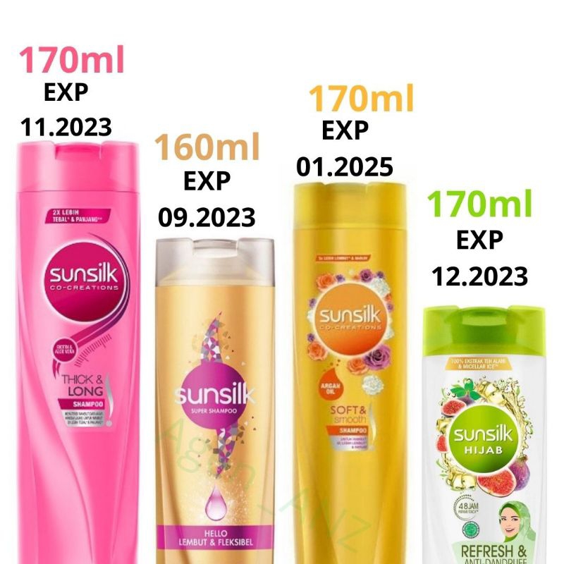 Sunsilk co-creations Thick &amp; Long 170ml Shampoo Sunsilk pink Sunsilk super shampoo 160ml sunslik co creation 170ml Sunsilk soft smooth helo lembut &amp; fleksibel untuk rambut panjang dan tebal Sunsilk hijab refresh &amp; anti dandruff 170m