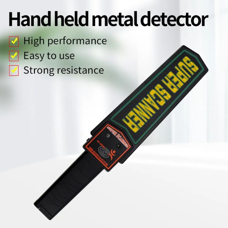 portable metal detector super scanner alat deteksi logam sajam check security sekuriti hotel bandara gedung tongkat pemindai keamanan satpam gp pointer bukan merk garret detektor logam metal body checker