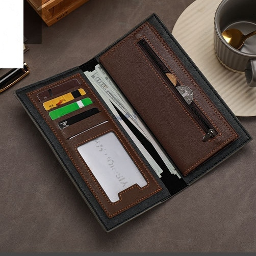 DOMPET PRIA LIPAT PANJANG MOUSSA WA670B5 ORIGINAL COWOK KEREN KARTU RESLETING KOIN IMPORT BRANDED LAKI DISTRO KULIT HITAM SIMPLE REMAJA DEWASA FASHION KEKINIAN BATAM PREMIUM