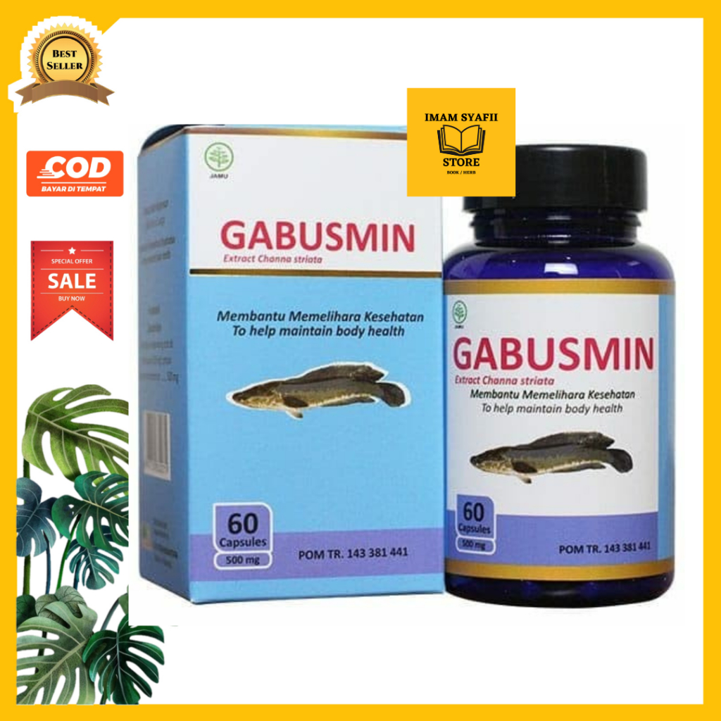 

Gabusmin Kapsul Asli Ikan Gabus Channa Striata 500mg