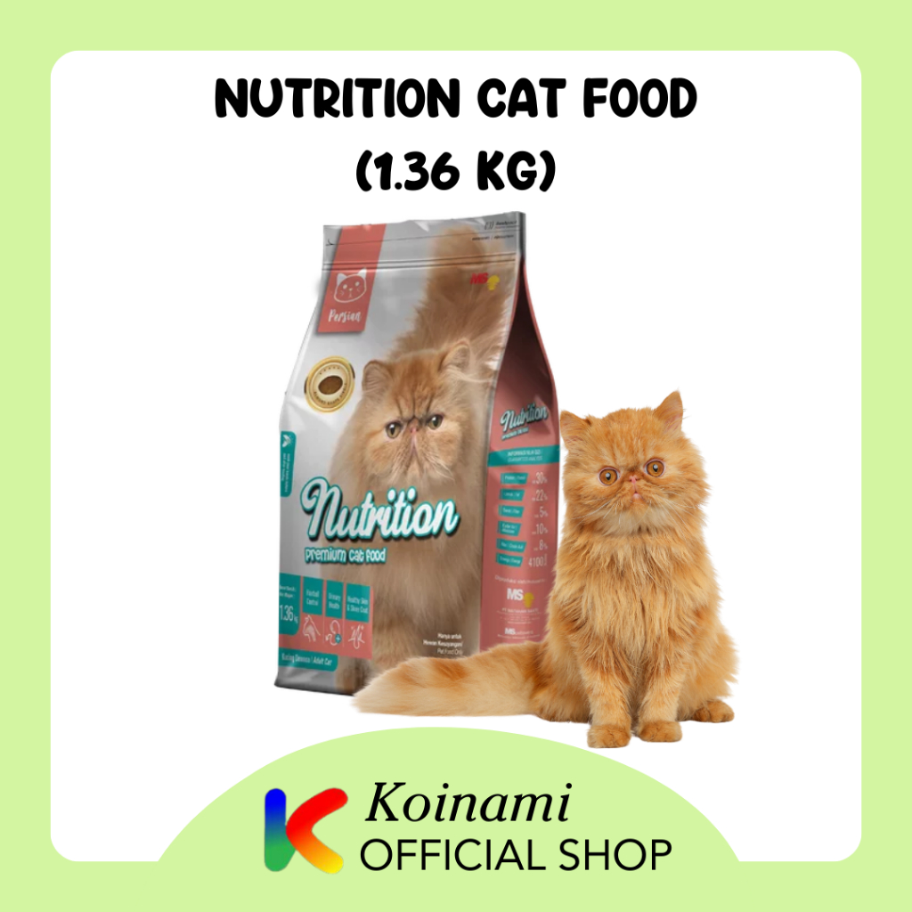 Nutrition Premium Cat Food Persian Adult 1.36 kg /  Makanan Kucing