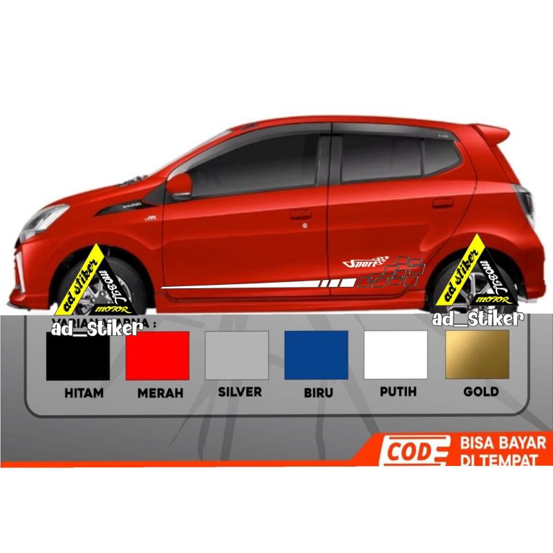 STIKER LIS MOBIL STIKER CUSTOM STICKER UNIVERSAL STICKER CUSTOM