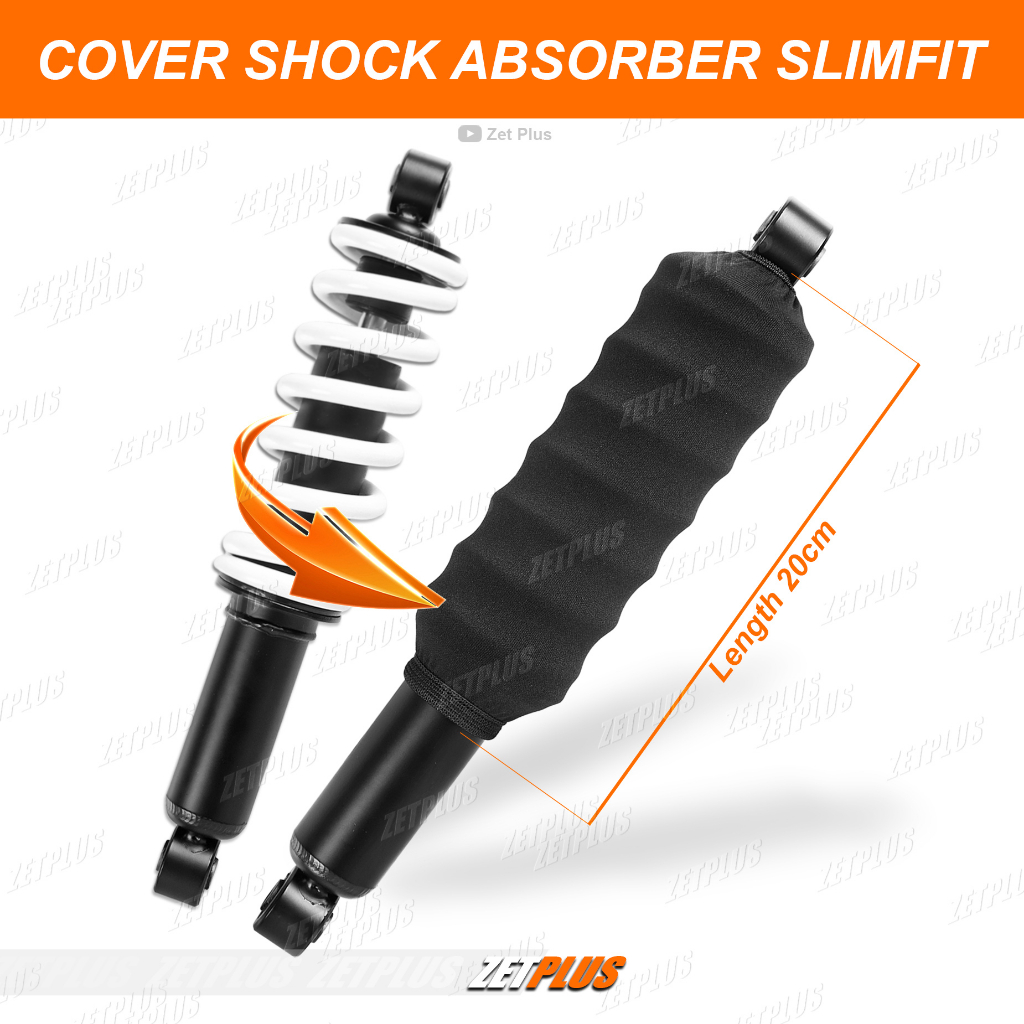 COVER SHOCK BELAKANG SLIMFIT /sarung pelindung suspensi ATV-Razor-motor-Buggy/zetplus/bungkus absorb