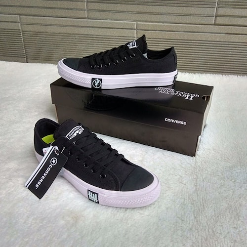 Sepatu Converse sepatu All Star Petir Warna Black hitam putih