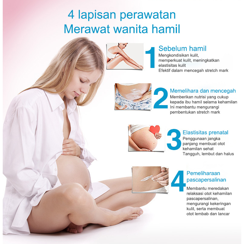 CREAM PENGHILANG STRETCH MARK Krim Stretch Mark 50G Penghilang Bekas Luka Penghilang Keloid Selulit Pregnancy Krim Anti Strechmark Aman untuk Bumil dan Busui
