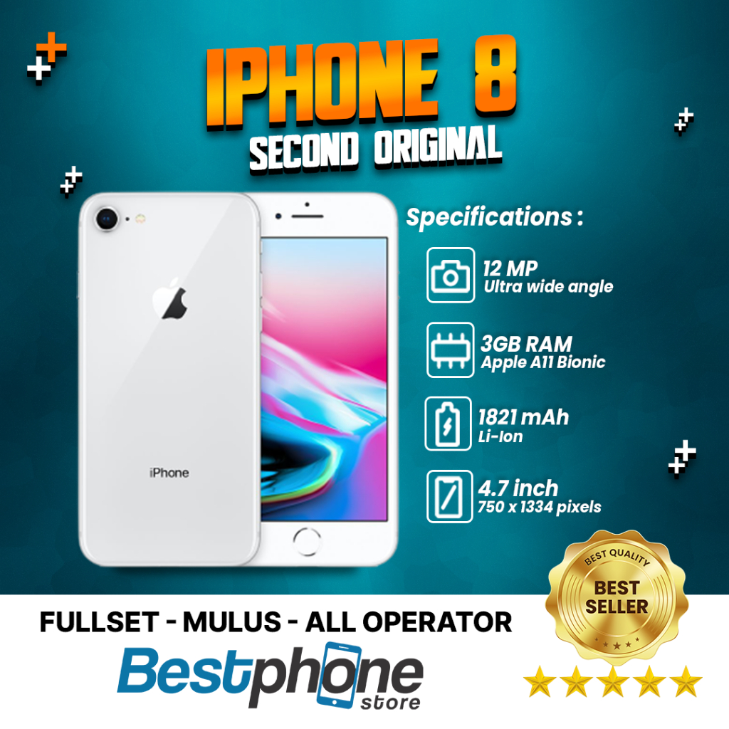 iPhone 8 256Gb 64Gb Second Ori Mulus 100% Fullset | iPhone Second