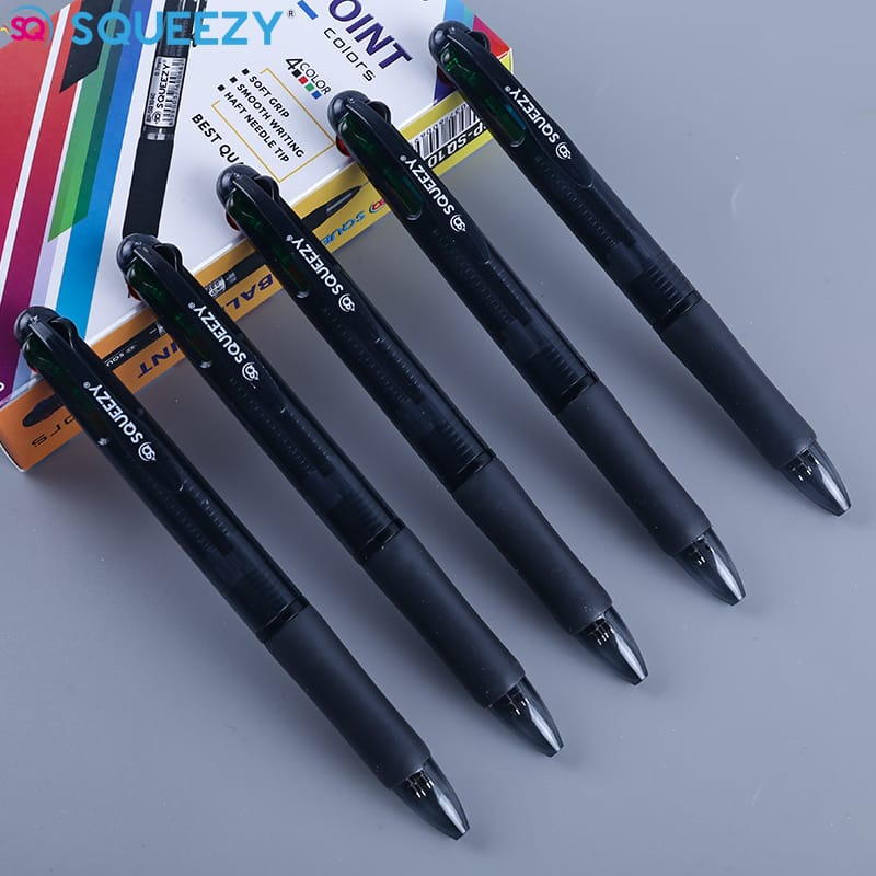 

Apazada - Pen / Pulpen Ballpen 4 Warna [1 Pack - 12 Pulpen] / Pena Retractable BP-SQ104C