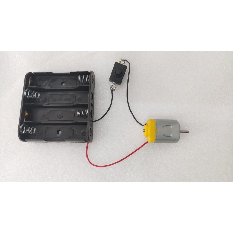 Dinamo Motor and battery box isi 4 with Switch (15GMX)