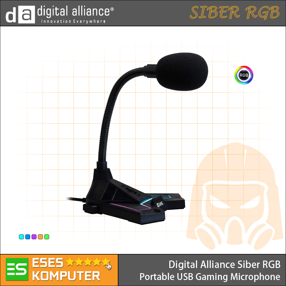 Microphone Digital Alliance SIBER RGB | Portable USB Gaming Microphone