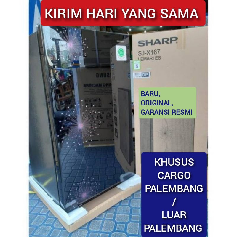 KHUSUS CARGO KULKAS 1 PINTU SHARP SJX 167 SJX167 ORIGINAL