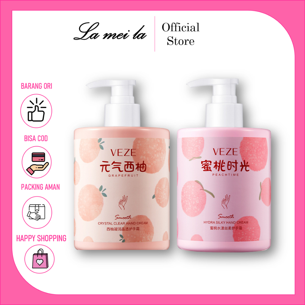 LM-FZ82102/FZ82119 Veze Krim Tangan Smooth Kristal Clear Hand Cream Peachtime Grapefruit