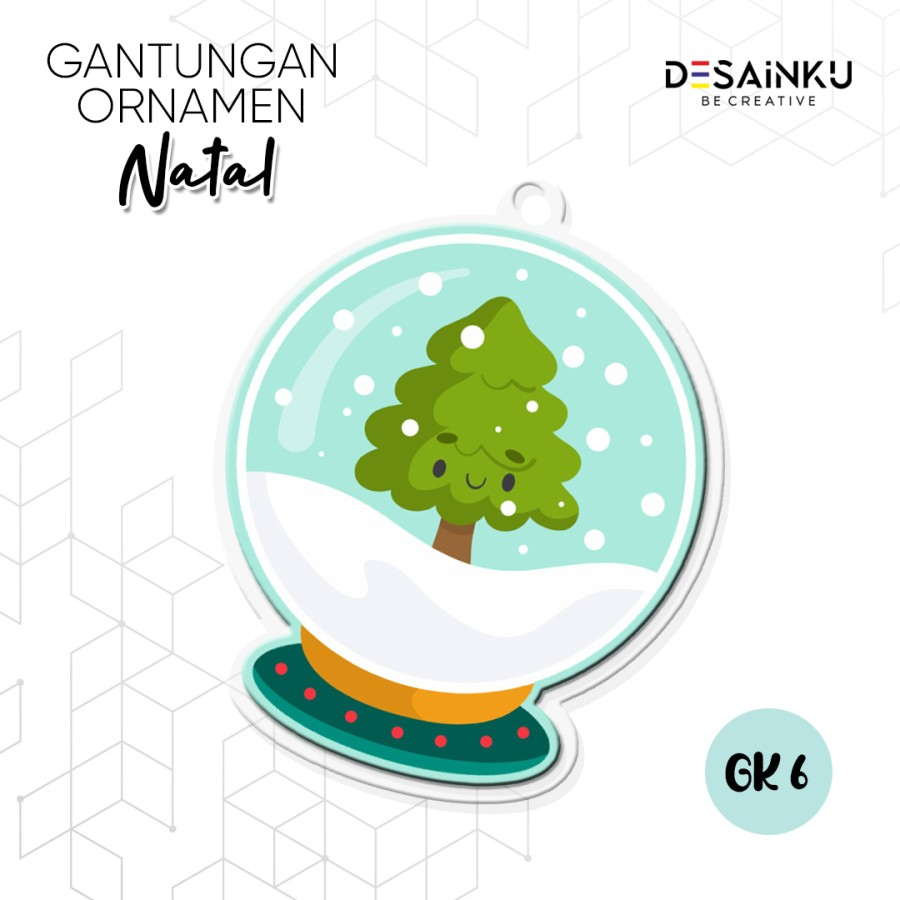 Ornamen hiasan natal / Gantungan Natal / Gantungan Akrilik