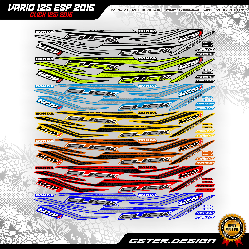 STRIPING VARIO 125 NEW click 125i 2016