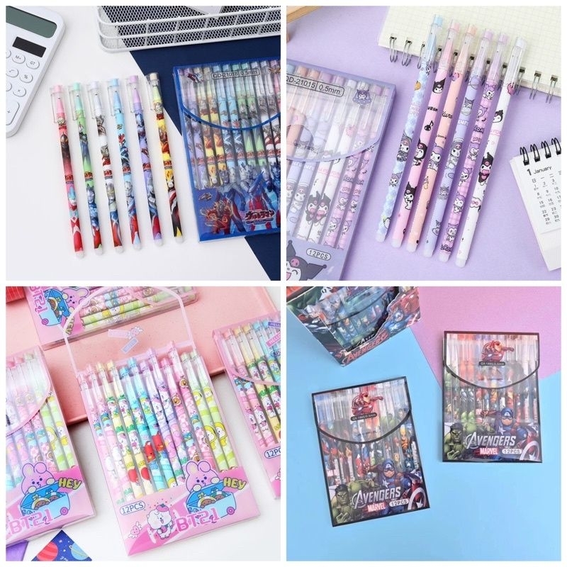 

Pulpen magic pulpen hapus pulpen ajaib pulpen viral bisa dihapus isi 12pcs