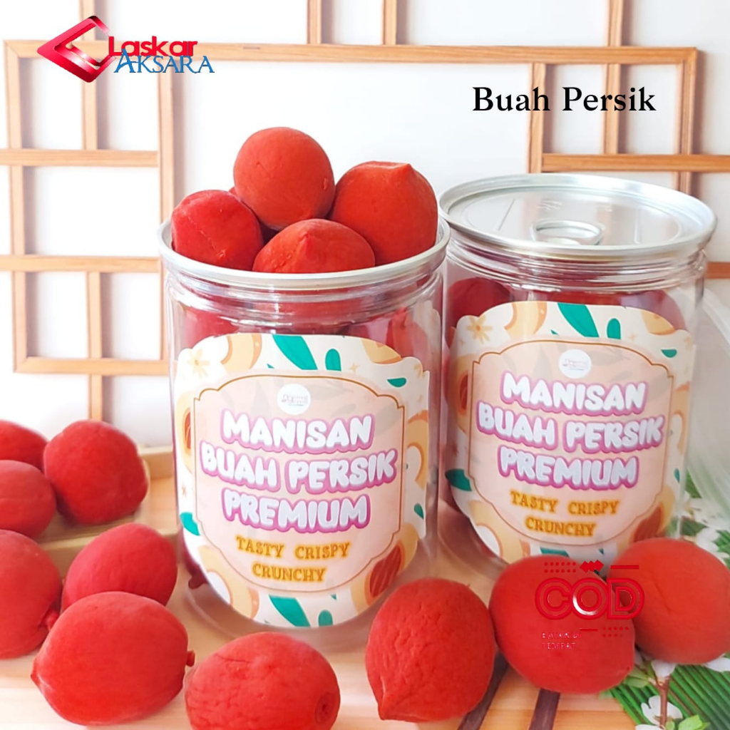 

Can - Manisan Buah Persik Merah Impor Red Crunchy Peach Kualitas Premium