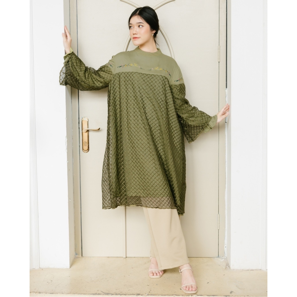 Myrubylicious OMEDIA TUNIC | TUNIC | TUNIC WANITA | TUNIC LENGAN PANJANG  | TUNIC RAYON | TUNIC BROCADE