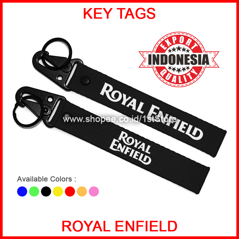 GANTUNGAN KUNCI ROYAL ENFIELD KEYCHAIN LOGO SEPEDA MOTOR RE CLASSIC METEOR INTERCEPTOR HIMALAYAN CON