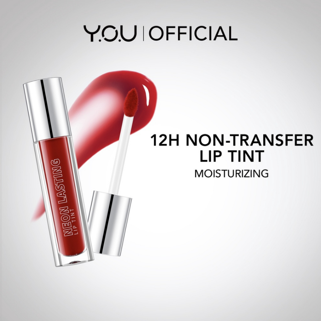 [ FREE GIFT ] YOU Neon Lasting Lip Tint Tahan Lama Hingga 12 Jam Moisturizing Liptint Long Lasting Lip Stain Kosmetik