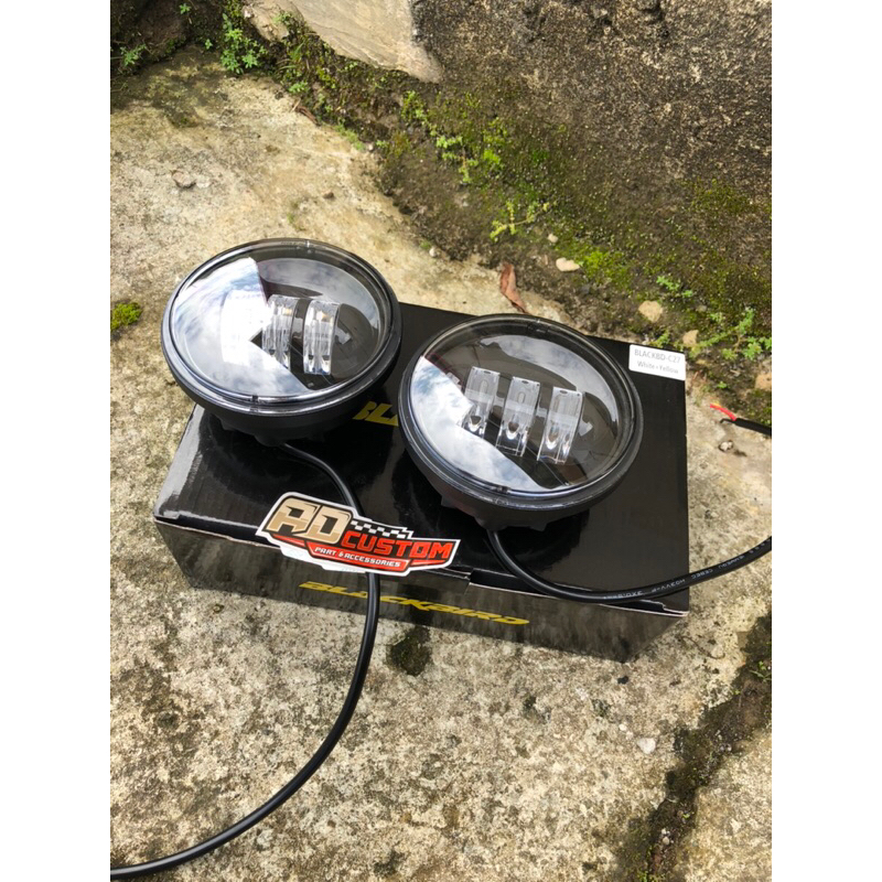 LAMPU DEPAN DAYMAKER C70 C50 BLACKBIRD 2 MODE WHITE YELLOW