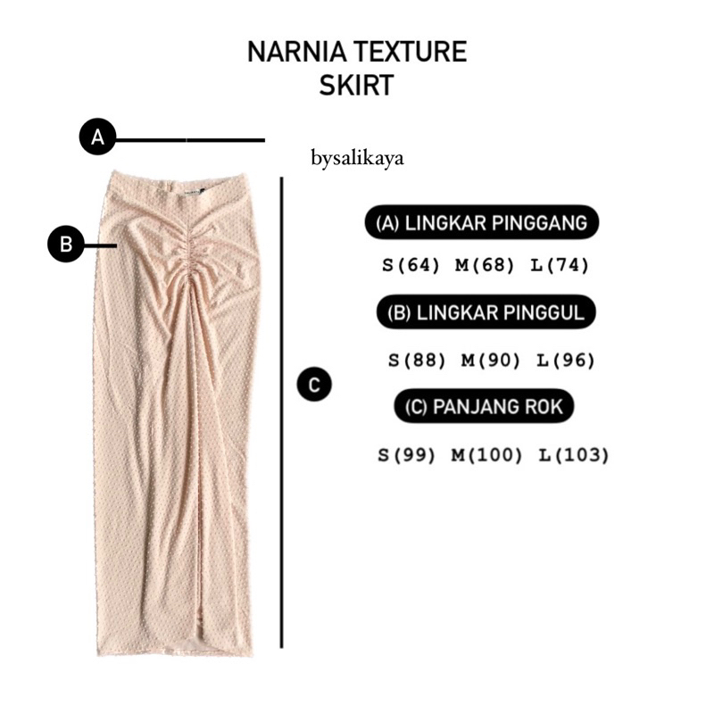 narnia texture skirt