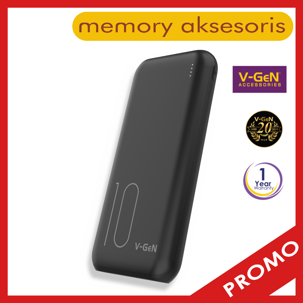 Powerbank V-GeN V10K29 10.000mAH Type C Input QC PD VOOC Output