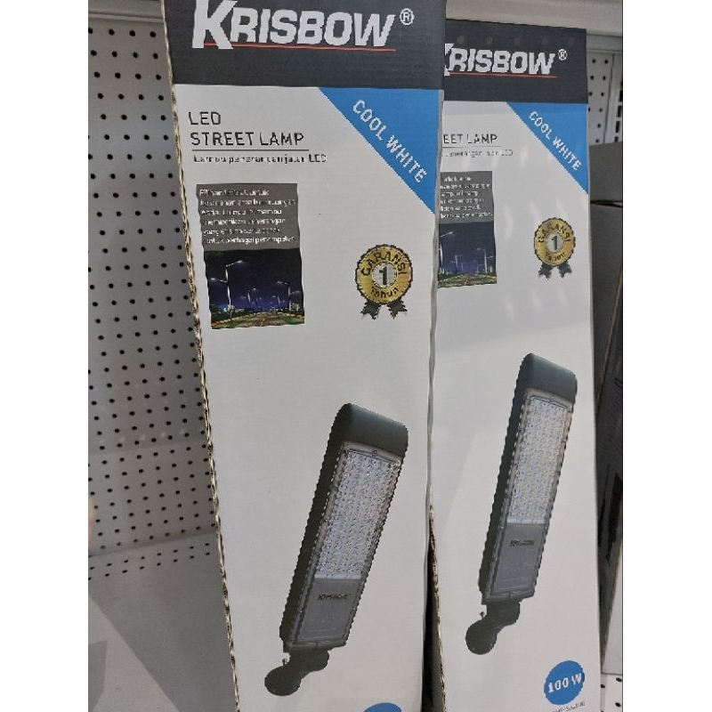 krisbow lampu pju pjr lampu jalan led 100watt original krisbow