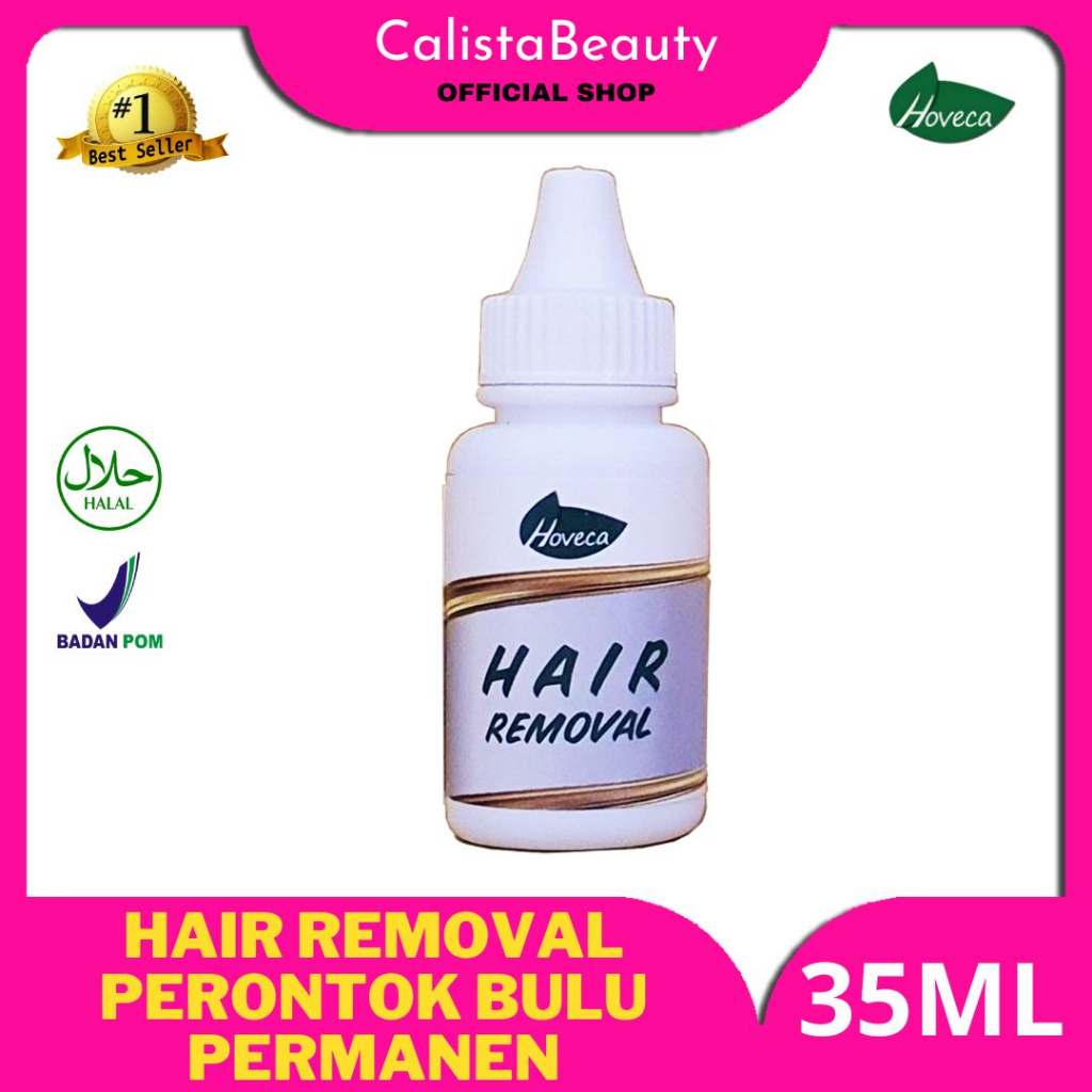 Obat Perontok Bulu - Hoveca  Penghilang Bulu  Kumis  Jenggot Brewok Kami Tangan Ketiak Permanen BPOM
