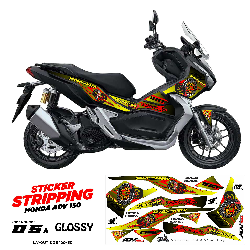 striping motor Honda ADV 150 / variasi Honda ADV 150 / decal Honda ADV 150