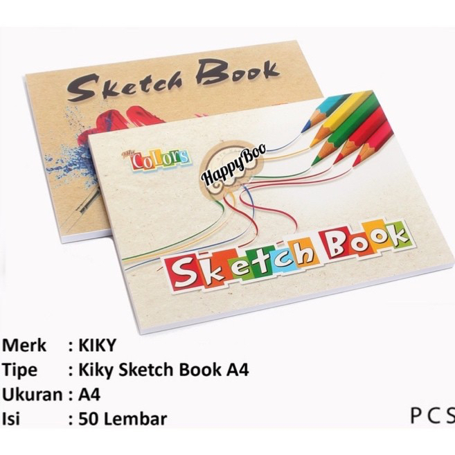 sketchbook sketchbook A4 kiky sketsa book buku sketsa premium / gambar watercolour book