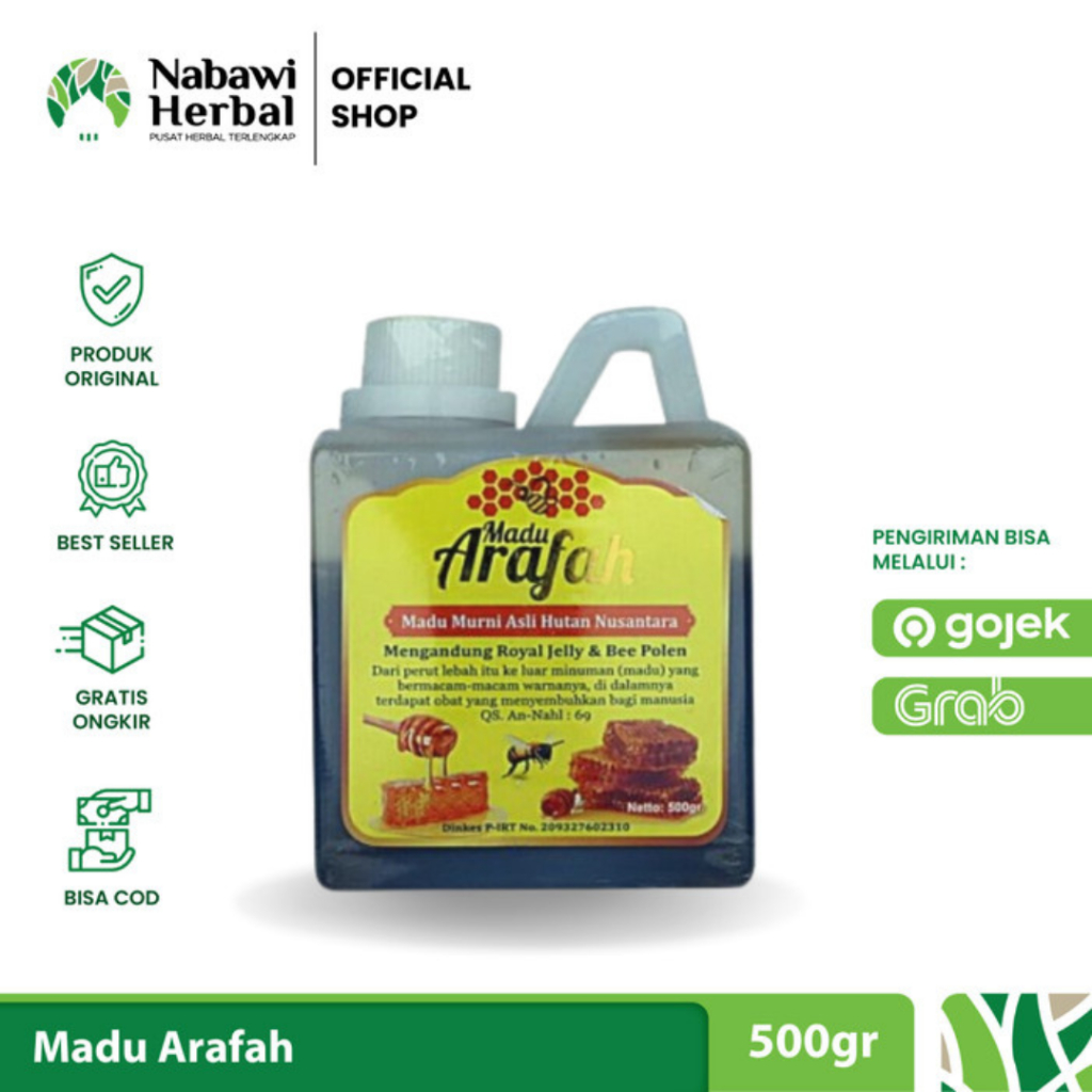 

Madu Murni Arafah Royal Jelly Bee Pollen 500gr